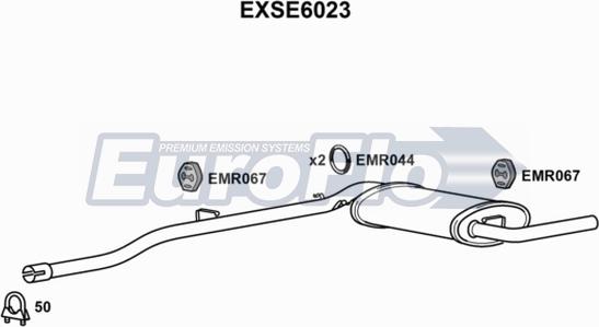 EuroFlo EXSE6023 - Глушник вихлопних газів кінцевий autocars.com.ua