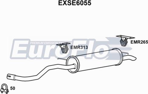 EuroFlo EXSE6055 - Глушник вихлопних газів кінцевий autocars.com.ua