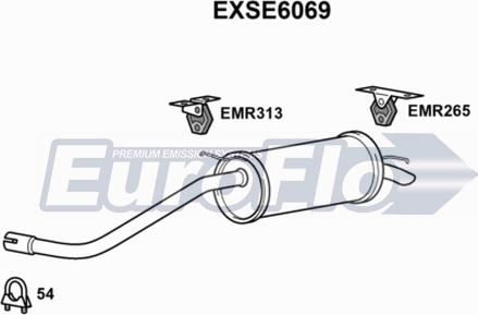 EuroFlo EXSE6069 - Глушник вихлопних газів кінцевий autocars.com.ua