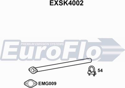 EuroFlo EXSK4002 - Труба вихлопного газу autocars.com.ua