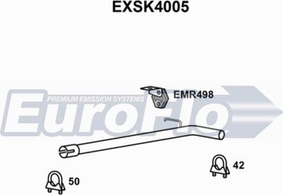 EuroFlo EXSK4005 - Труба вихлопного газу autocars.com.ua