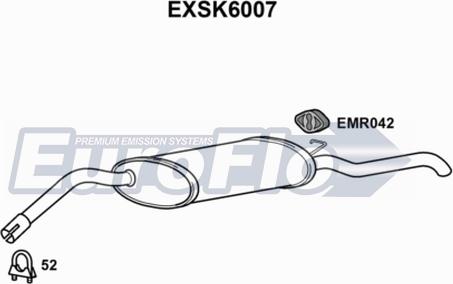 EuroFlo EXSK6007 - Глушник вихлопних газів кінцевий autocars.com.ua