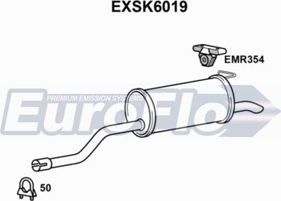 EuroFlo EXSK6019 - Глушник вихлопних газів кінцевий autocars.com.ua