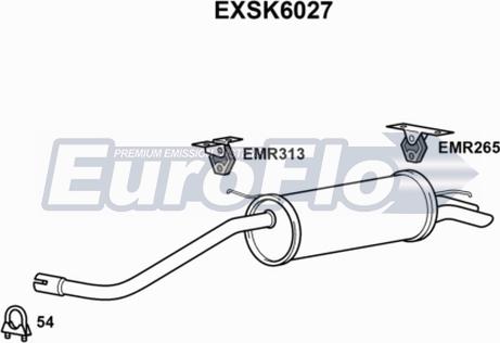 EuroFlo EXSK6027 - Глушник вихлопних газів кінцевий autocars.com.ua