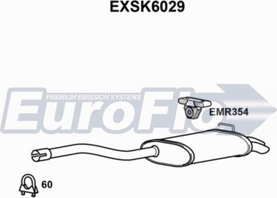 EuroFlo EXSK6029 - Глушник вихлопних газів кінцевий autocars.com.ua