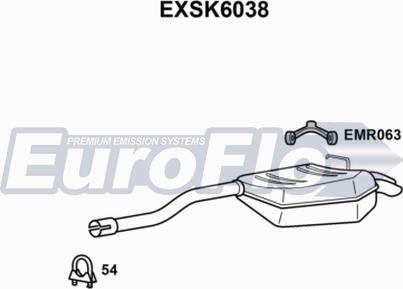 EuroFlo EXSK6038 - Глушник вихлопних газів кінцевий autocars.com.ua