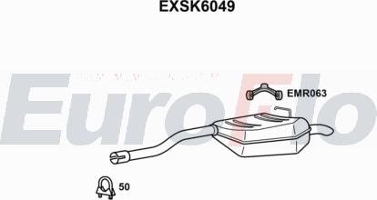 EuroFlo EXSK6049 - Глушник вихлопних газів кінцевий autocars.com.ua