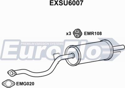 EuroFlo EXSU6007 - Глушник вихлопних газів кінцевий autocars.com.ua