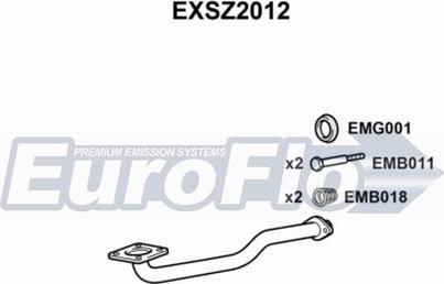 EuroFlo EXSZ2012 - Труба вихлопного газу autocars.com.ua