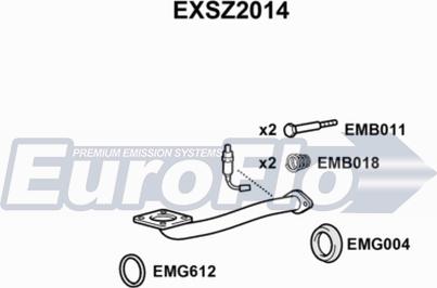 EuroFlo EXSZ2014 - Труба вихлопного газу autocars.com.ua