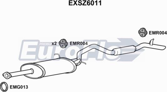 EuroFlo EXSZ6011 - Глушник вихлопних газів кінцевий autocars.com.ua