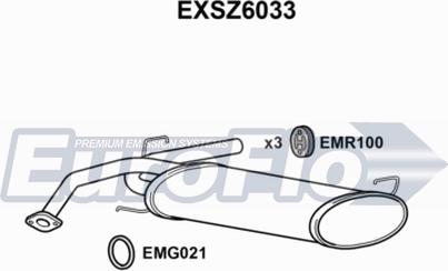 EuroFlo EXSZ6033 - Глушник вихлопних газів кінцевий autocars.com.ua