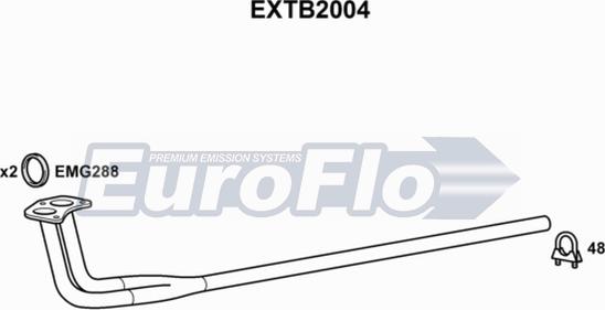 EuroFlo EXTB2004 - Труба вихлопного газу autocars.com.ua