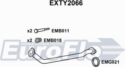 EuroFlo EXTY2066 - Труба вихлопного газу autocars.com.ua