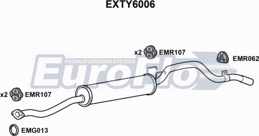 EuroFlo EXTY6006 - Глушник вихлопних газів кінцевий autocars.com.ua