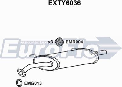 EuroFlo EXTY6036 - Глушник вихлопних газів кінцевий autocars.com.ua