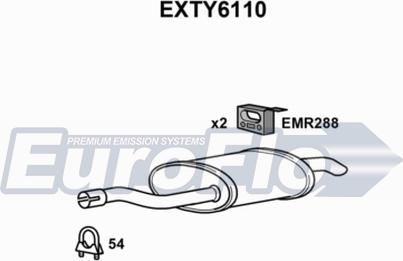 EuroFlo EXTY6110 - Глушник вихлопних газів кінцевий autocars.com.ua