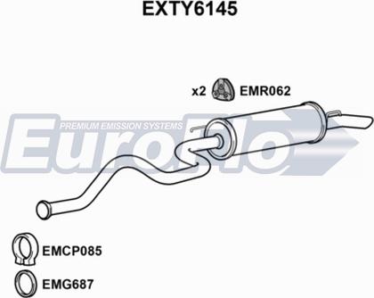 EuroFlo EXTY6145 - Глушник вихлопних газів кінцевий autocars.com.ua