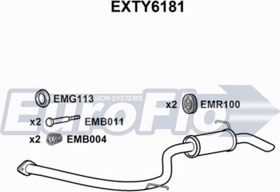 EuroFlo EXTY6181 - Глушник вихлопних газів кінцевий autocars.com.ua