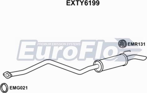 EuroFlo EXTY6199 - Глушник вихлопних газів кінцевий autocars.com.ua