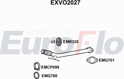 EuroFlo EXVO2027 - Труба вихлопного газу autocars.com.ua