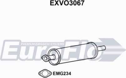 EuroFlo EXVO3067 - Середній глушник вихлопних газів autocars.com.ua