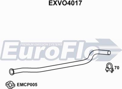 EuroFlo EXVO4017 - Труба вихлопного газу autocars.com.ua