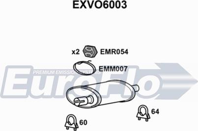 EuroFlo EXVO6003 - Глушник вихлопних газів кінцевий autocars.com.ua