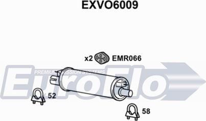 EuroFlo EXVO6009 - Глушник вихлопних газів кінцевий autocars.com.ua