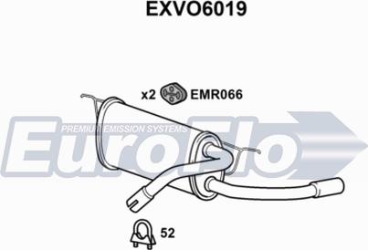 EuroFlo EXVO6019 - Глушник вихлопних газів кінцевий autocars.com.ua