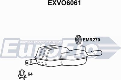 EuroFlo EXVO6061 - Глушник вихлопних газів кінцевий autocars.com.ua