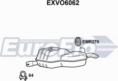 EuroFlo EXVO6062 - Глушник вихлопних газів кінцевий autocars.com.ua