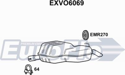 EuroFlo EXVO6069 - Глушник вихлопних газів кінцевий autocars.com.ua