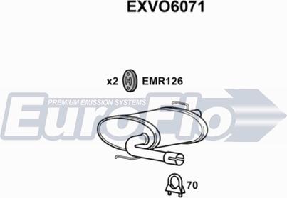 EuroFlo EXVO6071 - Глушник вихлопних газів кінцевий autocars.com.ua