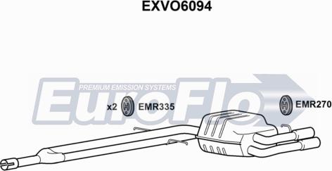 EuroFlo EXVO6094 - Глушник вихлопних газів кінцевий autocars.com.ua