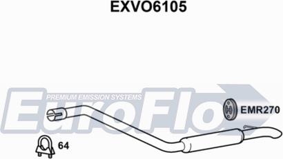 EuroFlo EXVO6105 - Глушник вихлопних газів кінцевий autocars.com.ua