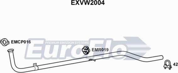 EuroFlo EXVW2004 - Труба выхлопного газа autodnr.net