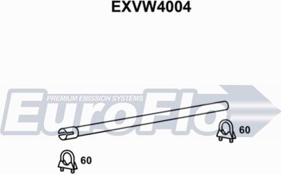 EuroFlo EXVW4004 - Труба вихлопного газу autocars.com.ua