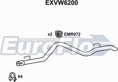 EuroFlo EXVW6200 - Насадка випускної труби autocars.com.ua