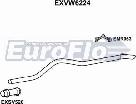 EuroFlo EXVW6224 - Насадка випускної труби autocars.com.ua