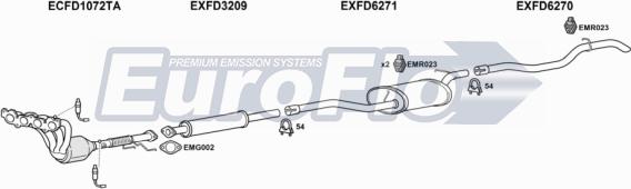 EuroFlo FDCMA18 6001 - Система випуску ОГ autocars.com.ua