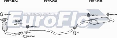 EuroFlo FDCOUR18D 7008A - Система випуску ОГ autocars.com.ua