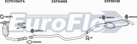 EuroFlo FDCOUR18D 7008B - Система випуску ОГ autocars.com.ua