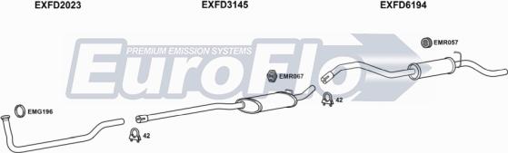 EuroFlo FDESC13 3004 - Система випуску ОГ autocars.com.ua