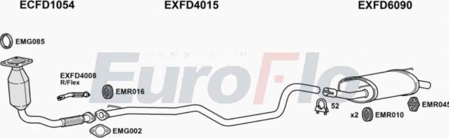 EuroFlo FDFIE18D 1011A00 - Система випуску ОГ autocars.com.ua