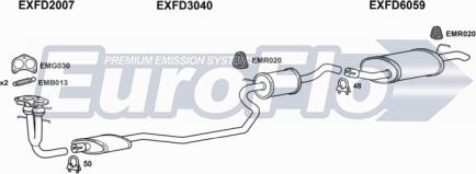 EuroFlo FDFIE18D 7001A - Система випуску ОГ autocars.com.ua