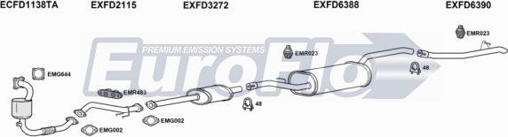 EuroFlo FDFOC10 3008 - Система випуску ОГ autocars.com.ua