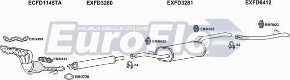 EuroFlo FDFOC16 3024 - Система випуску ОГ autocars.com.ua