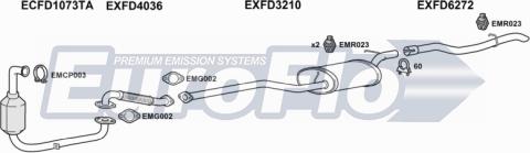 EuroFlo FDFOC16D 1001A - Система випуску ОГ autocars.com.ua