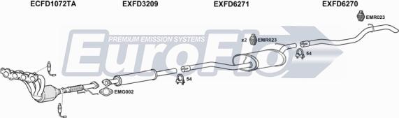 EuroFlo FDFOC18 1011 - Система випуску ОГ autocars.com.ua
